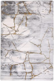 Dywan Diamond Biało Szary 080x150 Prostokąt