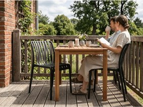 Plastowe krzesło TREGO, antracytowe