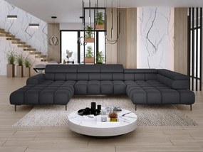 Narożnik PLAZA XL Prawostronny z elektryczną regulacją siedziska Tkanina APHRODITE 23 WERSAL
