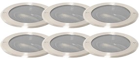 Zewnetrzna Zestaw 6 lamp naziemnych stalowych AR111 regulowane IP65 - Delux Honey Nowoczesny Oswietlenie zewnetrzne