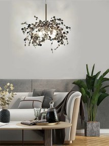 Designerska lampa wisząca Monete Single, chromowana