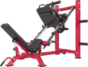 SPORTNOW Profesjonalna prasa do nóg urządzenie treningowe nogi i Hack Squat 455 kg regulowana 185x120x140 cm Czerwony | Aosom PL