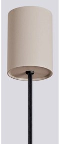 Szarobrązowa lampa wisząca ze szklanym kloszem ø 12 cm Orbital – Nice Lamps