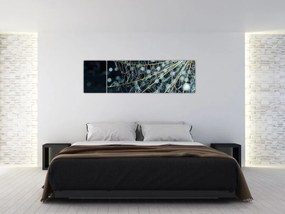 Obraz - Kwiat z pajęczyną (170x50 cm)