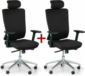 Krzesło biurowe NED F 1+1 GRATIS, czarny