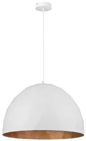Żyrandol na lince DIAMENT 1xE27/60W/230V śr. 50 cm biały/miedź