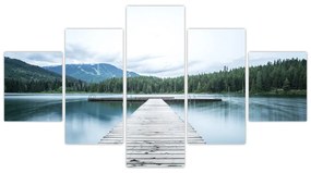 Obraz - Patrząc z molo (125x70 cm)