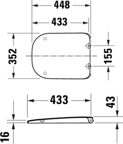 Deska sedesowa Duravit Univavo