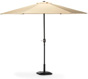 Beżowy parasol ogrodowy bez podstawy Bonami Essentials Sun, ø 300 cm