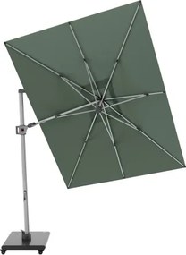 HYPERION 330 x 240 cm – luksusowy, huśtawkowy parasol ogrodowy z bocznym drążkiem : Kolor parasola - Aloes