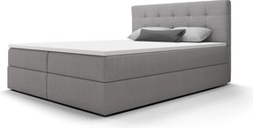 BEDANTE Łóżko kontynentalne Fado 2 160x200 Cosmic 118, szary, pojemnik na pościel