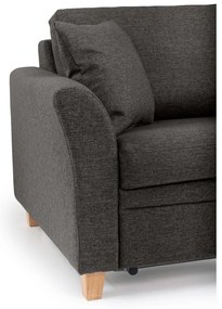 Antracytowa rozkładana sofa Scandic Sonia