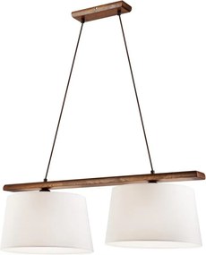 Żyrandol na lince AIDA 2xE27/60W/230V dąb/orzech