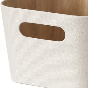 Kitchisimo Zestaw 2 koszyków do przechowywania 31 × 23 × 16 cm, kremowy, L