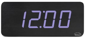 Duży zegar elektroniczny budzik led drewniany cyfrowy stojący termometr dat