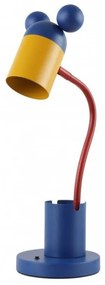Niebieska lampa stołowa z metalowym kloszem (wysokość 50 cm) Mouse – GTV