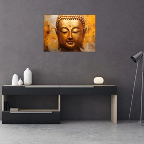 Obraz na szkle - Budda, obraz olejny (70x50 cm)