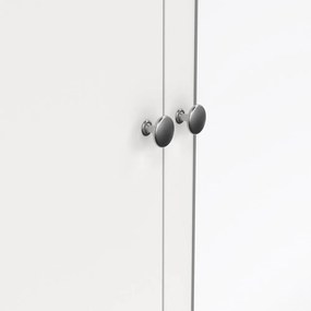Biała szafa z lustrem 150x199x58 cm Madrid – Tvilum