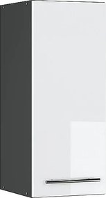 Szafka ścienna biały wysoki połysk 30x34.1x72 fame-line