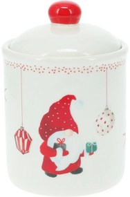 Pojemnik ceramiczny z pokrywką Świąteczny krasnal