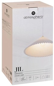 Lampa wisząca biała JIL harmonijka, Ø 49 cm