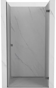 Mexen Lunar-B drzwi prysznicowe uchylne prawe 50 cm, transparent, gun gray szczotkowany - 832-050-000-66-00-P
