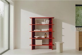 Żółty metalowy regał 120x156x37 cm Hes – noo.ma