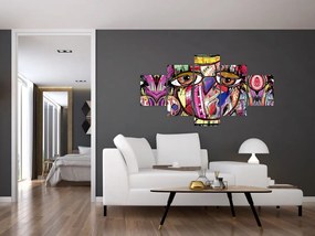 Obraz - Street art - sowa (125x70 cm)