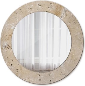 Lustro dekoracyjne okrągłe Naturalny kamień