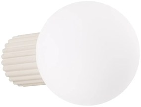 Kinkiet HALO beżowy IP44 ryflowany SOLLUX  LIGHTING