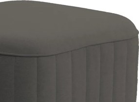 Pufa LAREN w kolorze szarym w tkaninie CASTEL 93