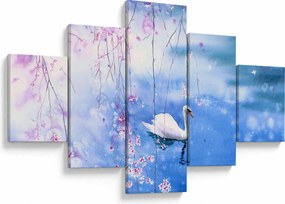 Obraz - Magiczne jezioro (125x70 cm)