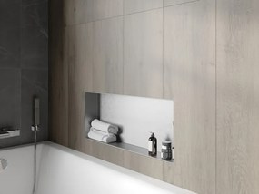 Mexen X-Wall-NR półka wnękowa bez kołnierza 75 x 30 cm, inox - 1911753010