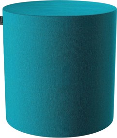 Puf Barrel kolor niebieski tkanina strukturalna