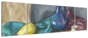 Obraz - Malowana martwa natura (170x50 cm)