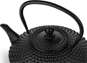 Czarny żeliwny dzbanek do herbaty z sitkiem 1,25 l Xilin – Bredemeijer