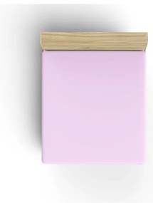 Różowe bawełniane prześcieradło z gumką 140x200 cm – Mijolnir