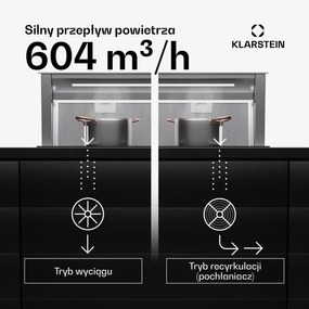 Klarstein Royal Flush Eco 90 Okap kuchenny