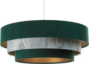 Zielono złota lampa wisząca z potrójnym kloszem S450 K1-F46