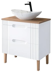 Szafka pod umywalkę FIJI WHITE 82 80cm biała COMAD