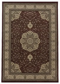 Dywan klasyczny Kashmir Rozeta czerwono-kremowy 160 cm x 230 cm