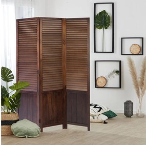 Przegroda pokojowa 120x2x170 cm brązowa