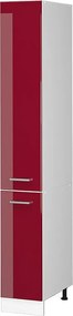 Szafka aptekarska czerwony połysk 30x57.2x206.8 r-line