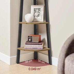 Narożny regał TAYLOR ARTISAN 4 półki, 125x34cm