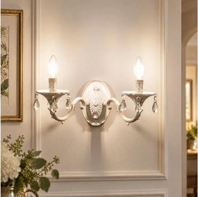 BRILAGI - Lampa ścienna CLASSIC 2xE14/10W/230V kremowa/patyna