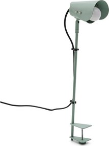 Zielona metalowa lampa stołowa z klipsem (wysokość 51 cm) Jula – Kave Home