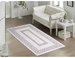 Szarobeżowy bawełniany dywan Vitaus Versace, 60x90 cm