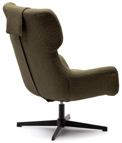 Ciemnozielony fotel Zalina – Kave Home