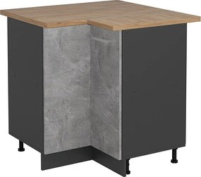 Szafka narożna beton 75.6x60x81.6 r-line