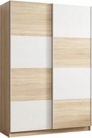 Szafa Przesuwna ALFIERI 149,5 cm Szafa Dwudrzwiowa Dąb sonoma